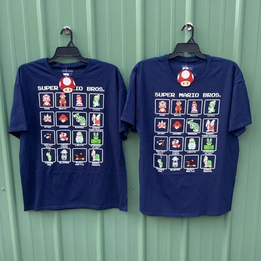 Nintendo Super Mario Men's Super Mario Character Graphic T-Shirts Size XL